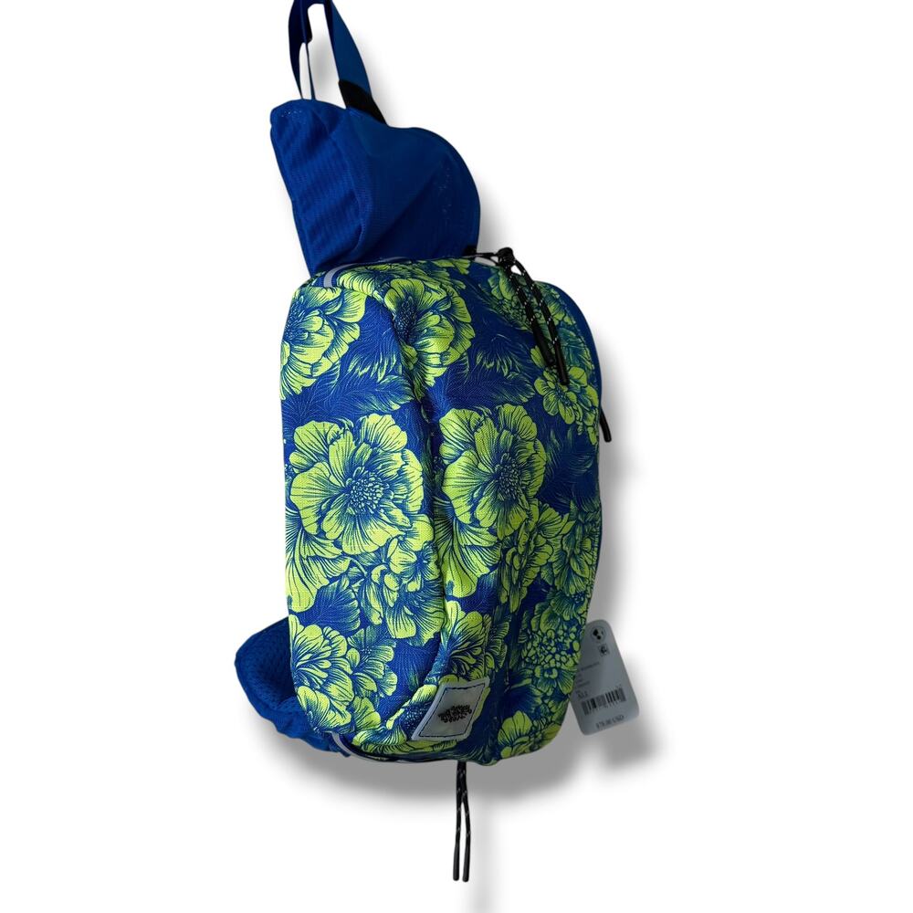 NEW Free People Movement FP Blue Woodblock Floral Happy Packer Cargo Sling Bag - Picture 7 of 13
